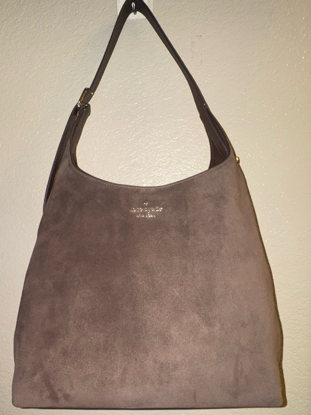 kate spade suede hobo shoulder bag